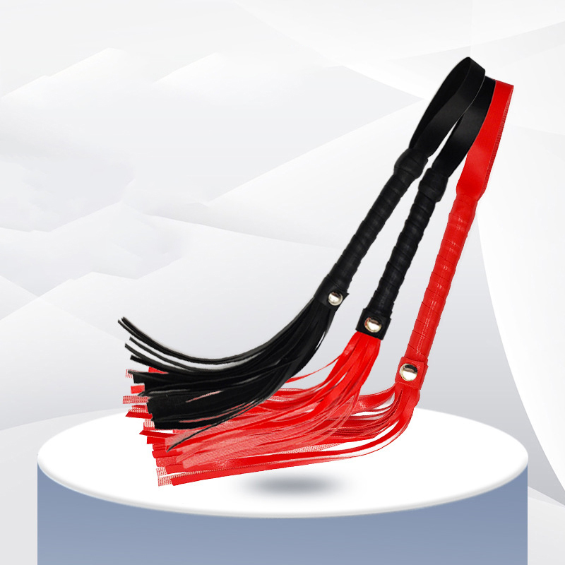 1pc Leather High Quality Hand Cuffs Queen Colourful Horse Riding Whip Pu Leather Pimp Whip Racing Riding Crop Party