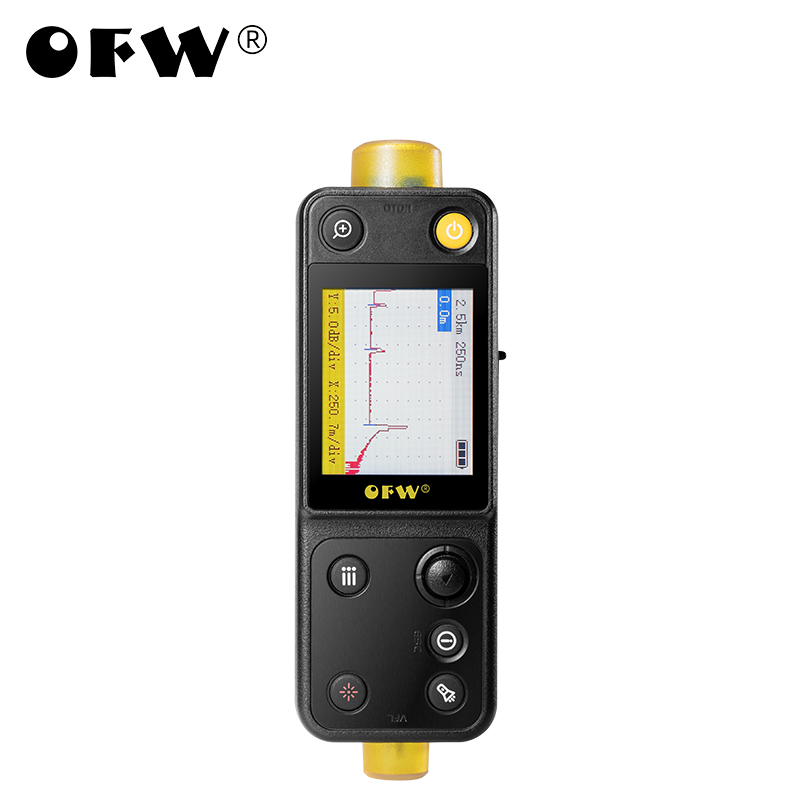 OFW Mini OTDR 20 км с ручкой оптический рефлектометр по времени визуальный локатор неисправностей оптический детектор неисправностей тестер точки останова FWV-100