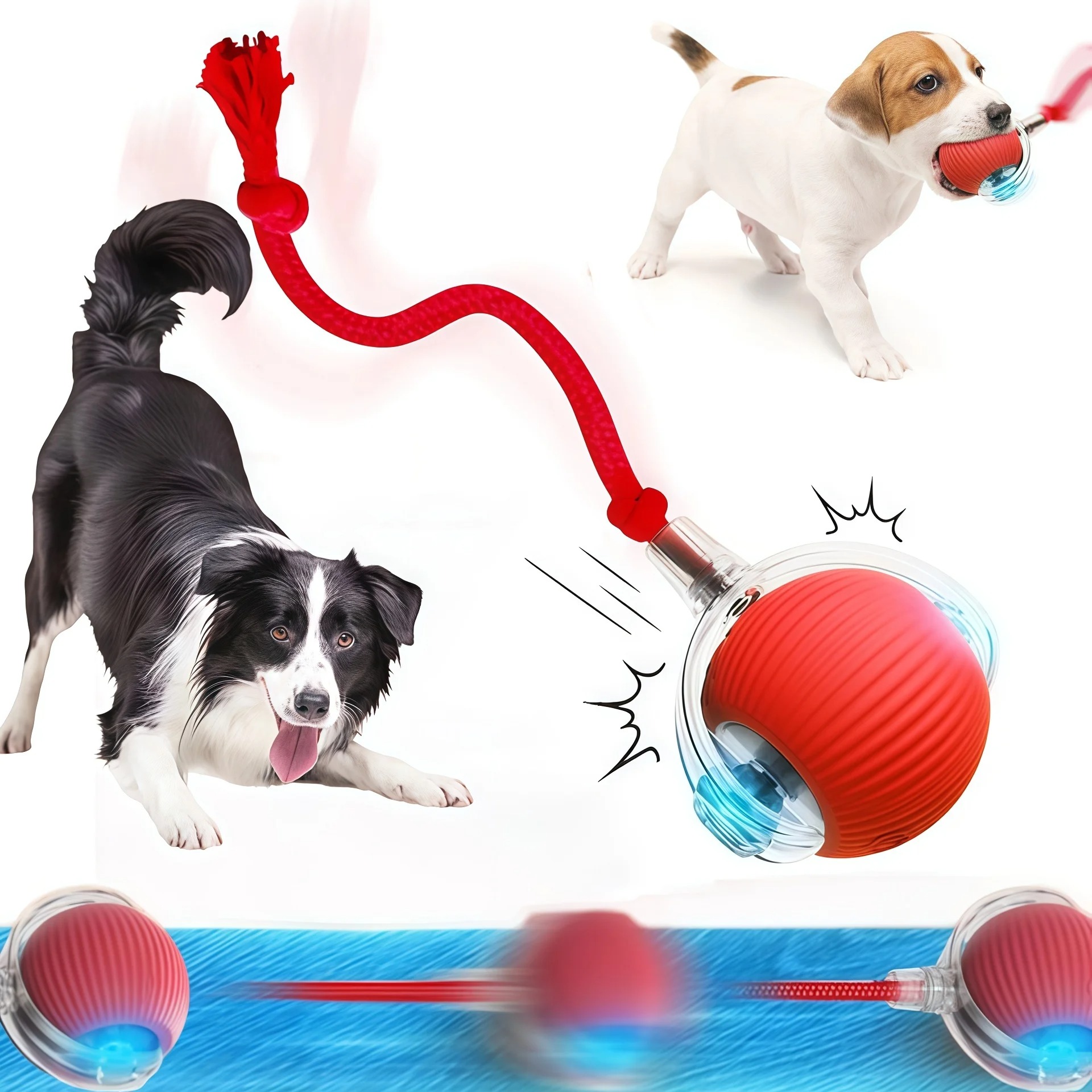 Pelota interactiva inteligente para perros, pelota rodante automática, juguete interactivo eléctrico recargable para mascotas, entrenamiento para perros y gatos, ratón de imitación