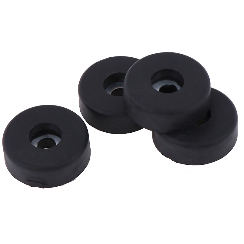 4 Uds 30x10mm parachoques de plástico arandela integrada pies almohadilla soporte de instrumento