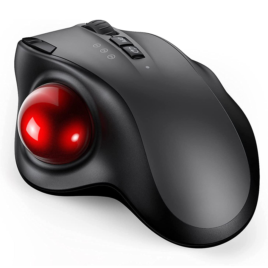 Ratón inalámbrico Trackball, recargable por Bluetooth, 2,4G, USB, ergonómico, para ordenador, Android, Windows 3, DPI ajustable