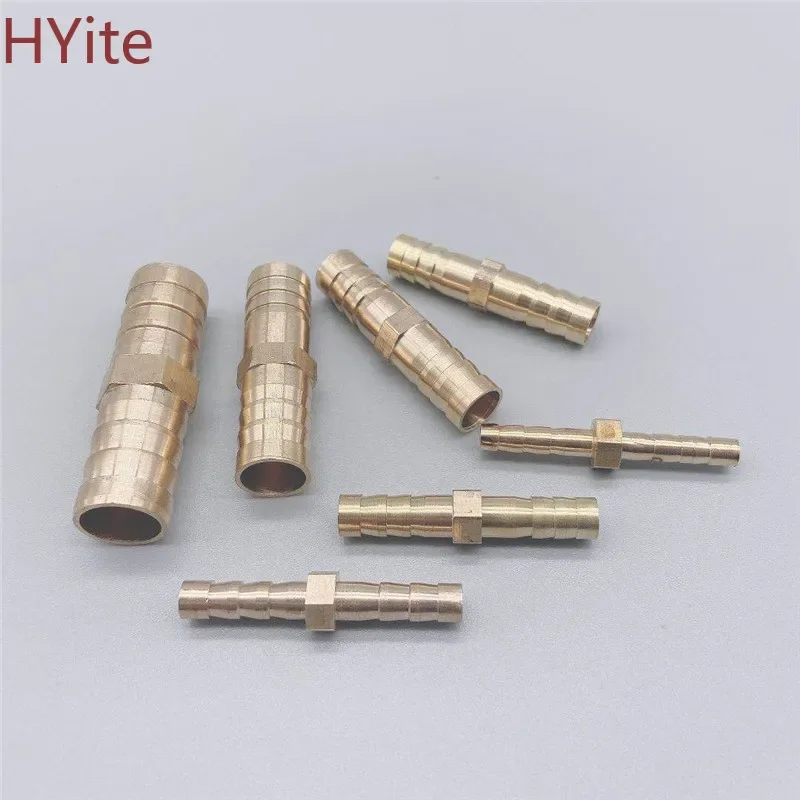Mosiężna prosta złączka do węża Equal Barb 4mm 6mm 8mm 10mm 12mm 14mm 19mm Gaz miedziany łącznik kolczasty Adapter złącza