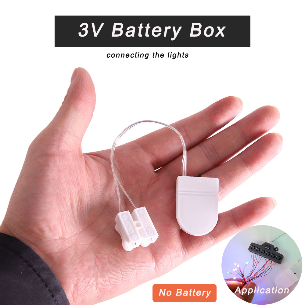 3V Knop Accubak Batterij Gesp Riem Schakelaar Trein Zand Tafel Led Licht Bedrading Model Transformatie Materiaal Zonder Batterij