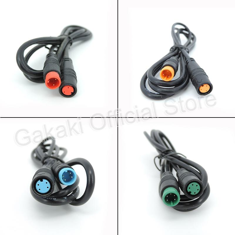 Câble d'extension de prise M8 mâle à 600, fil de cuivre étanche pour affichage de vélo électrique, 2 broches, 3 broches, 4 broches, 5 broches, 6 broches