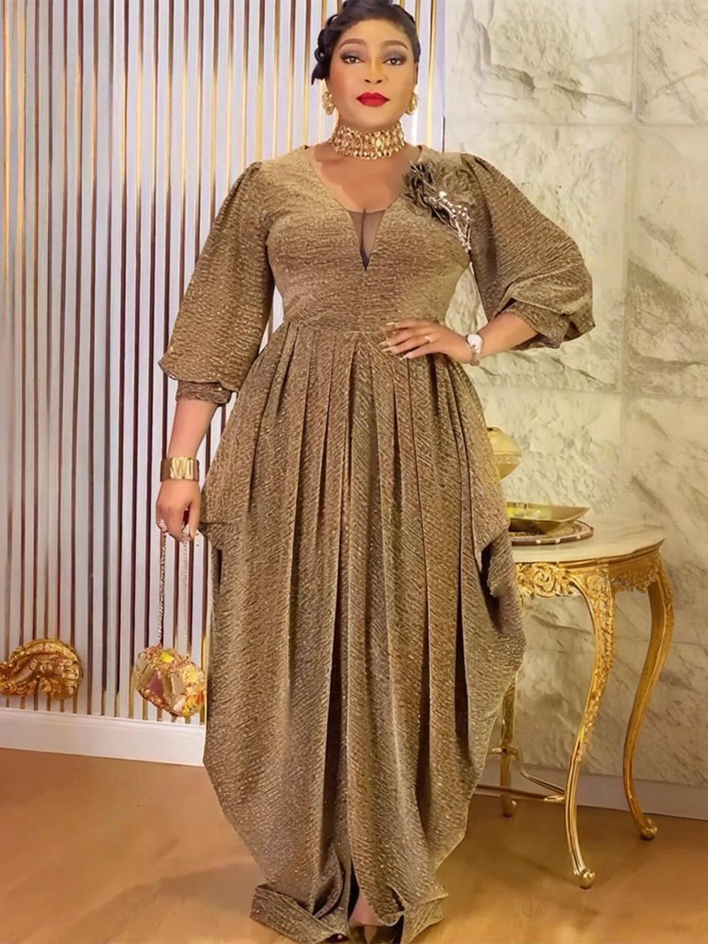 Plus Size African Party Dresses for Women 2026 New Fashion Dashiki Ankara Wedding Evening Gown Elegant Turkey Muslim Maxi Dress