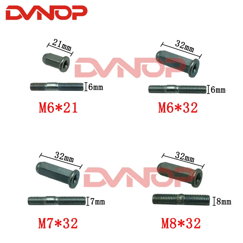 M6 M7 M8 70 110 GY6 CG125 GS125 150 250 scooter motociclista motocicletas motosiklet moto tuyau d'échappement vis écrou boulon