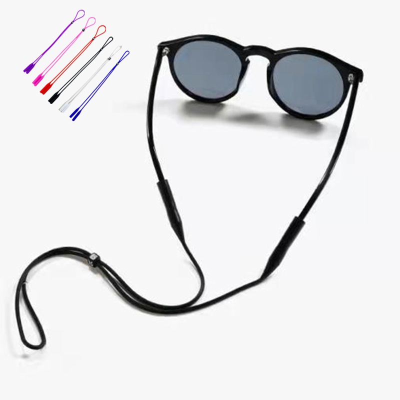 3Pcs Adjustable Elastic Silicone Eyeglasses Straps Sunglasses Chain Sports Anti-Slip String Glasses Ropes Band Cord Holder Lace
