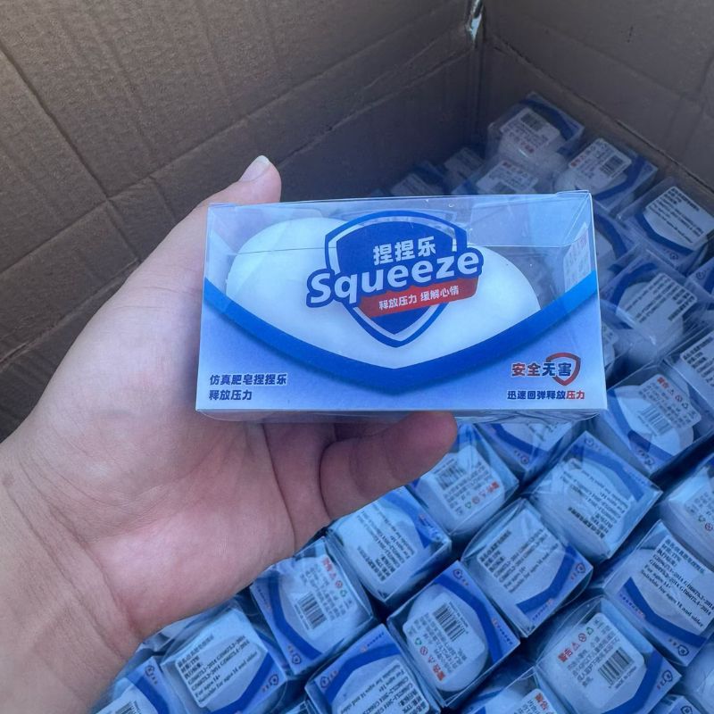 Knusprige Squishy-Seife: Langsam aufspringendes Stressabbau-Fidget-Spielzeug, weiches, simuliertes Quetschspielzeug gegen Angstzustände, Entspannungsspielzeug