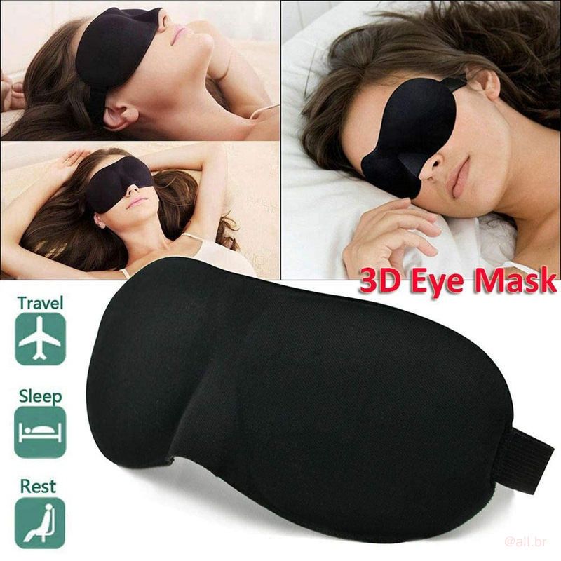 3D seamless seam spugna tridimensionale sleep eye mask multi-color shading travel