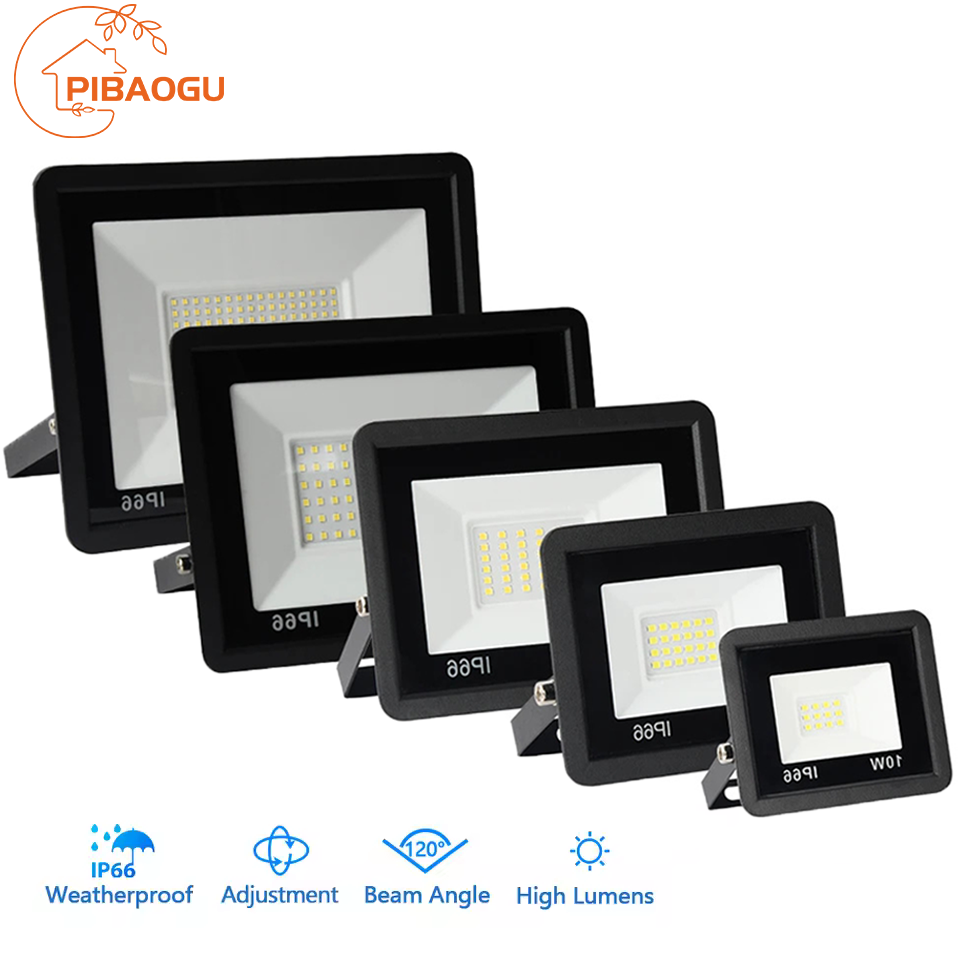 LED projecteur 10W 20W 30W 50W 100W AC 220V LED projecteur IP66 étanche réflecteur projecteur réverbère lampe de jardin extérieure
