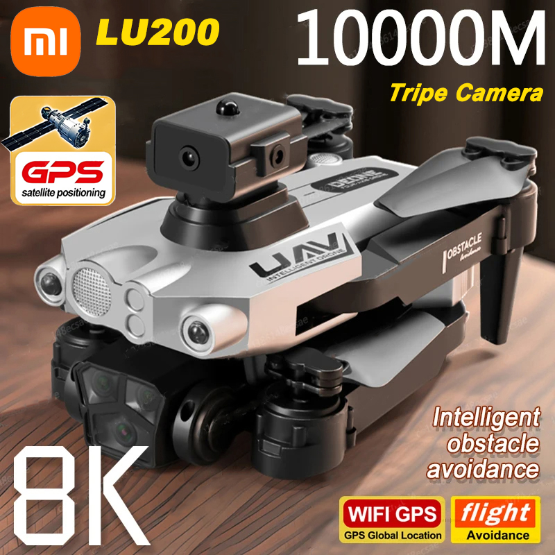 Xiaomi LU200 Pro RC Drone 8K GPS HD fotografía aérea Triple cámara omnidireccional evitación de obstáculos Drone sin escobillas 10000m