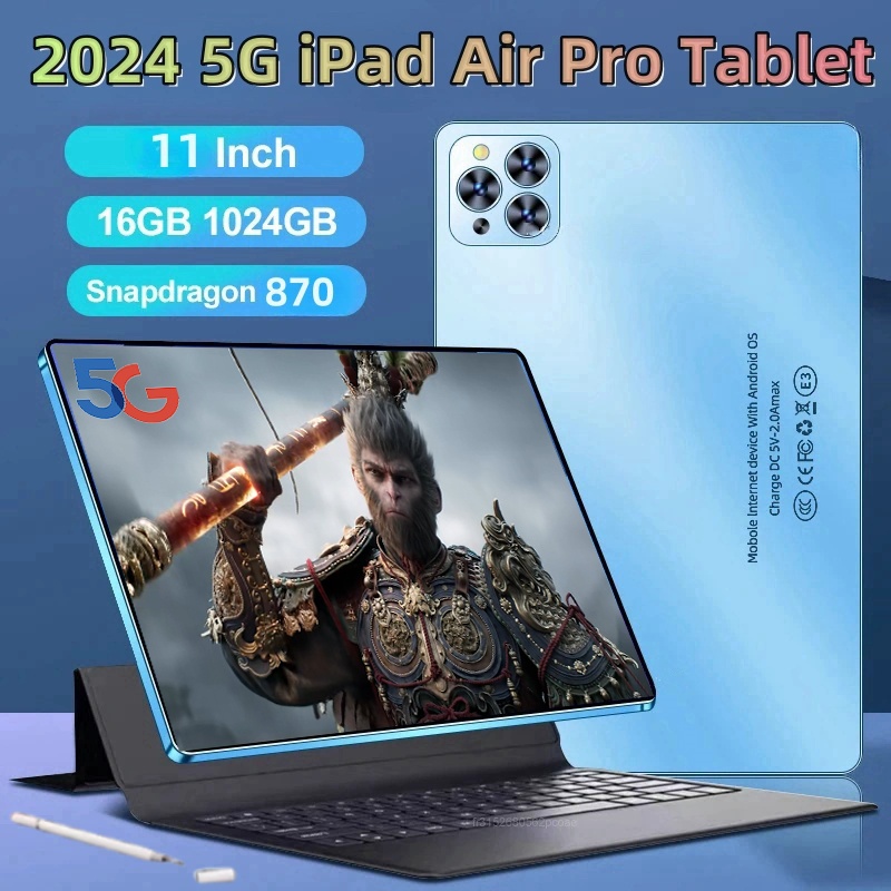 Global Version NEW Original IPad Air Pro Tablet 11inch  HD 4K Android 13 16GB+1T 20000mAh 5G Dual SIM Bluetooth WiFi GPS Tablet