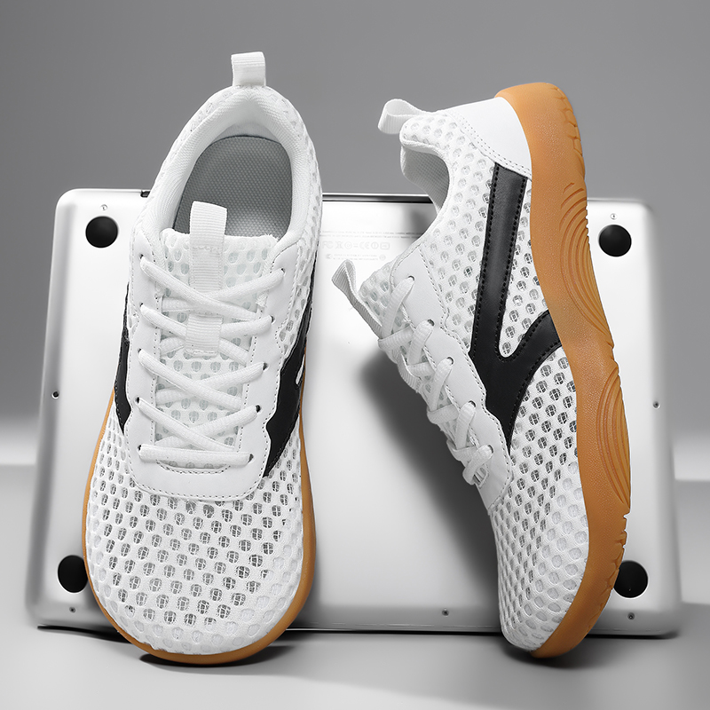 Zapatos Minimalistas de Punta Ancha para Hombre, Zapatillas Deportivas con Suela de Goma Antideslizante y Parte Superior de Malla Transpirable para Caminar y Gimnasio