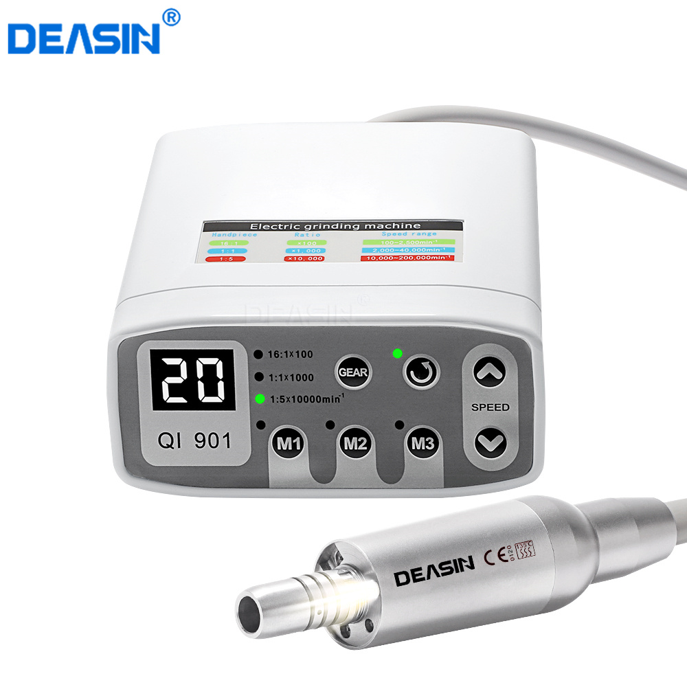 Máquina de clasificación eléctrica Dental sin escobillas, micromotor LED, PULVERIZADOR DE AGUA interno, equipo de pieza de mano de contraángulo tipo E