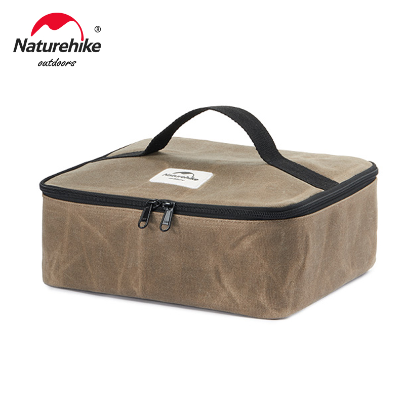 Naturehike tas penyimpanan kompor berkemah, kotak penyimpanan kompor Gas kapasitas besar, tas penyimpanan kompor butana perjalanan berkemah