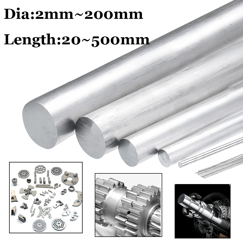 10 sztuk ~ 1 sztuk 6061 wysokiej jakości aluminium stałe pręt okrągły średnica pręta 2mm ~ 200mm długość 50mm 100mm 150mm 200mm 300mm 500mm