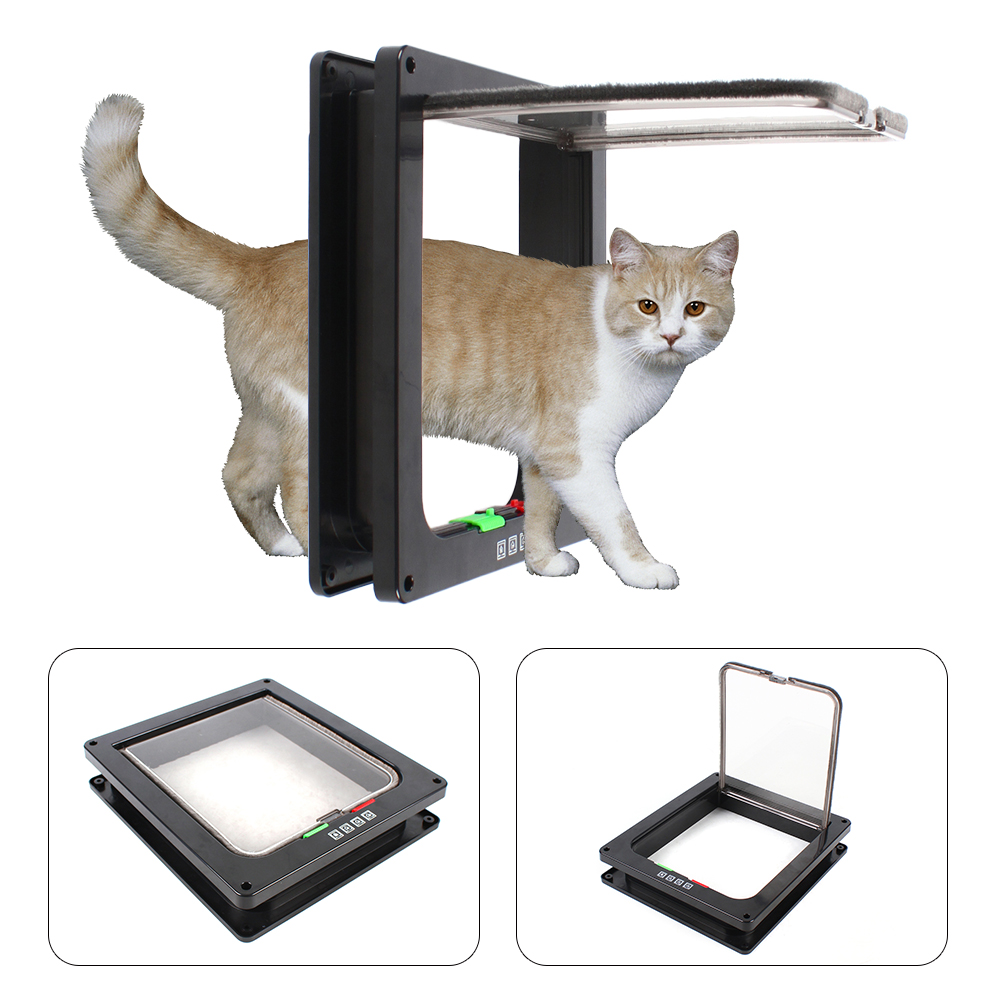 Loyal heartdy abs Kunststoff Katzen tür insekten sichere Bildschirm tür Haushalt schwarze Katzen tür