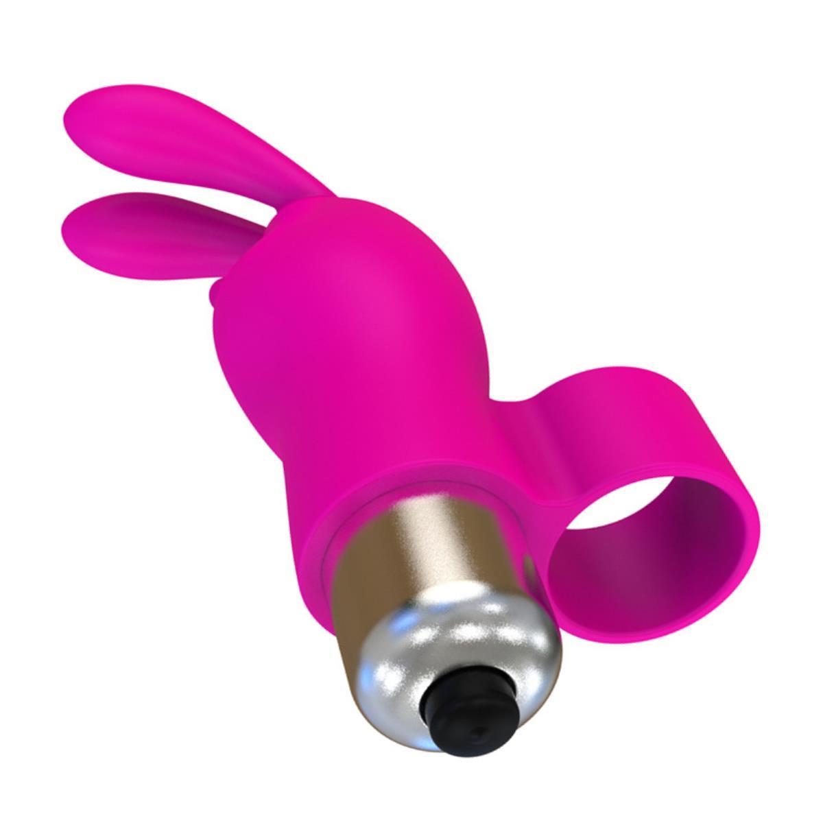 Sexspielzeug-Geschenkset: Silikon-Häschen-Vibrator in Pink und Icon Brands Flirt Finger Bunny
