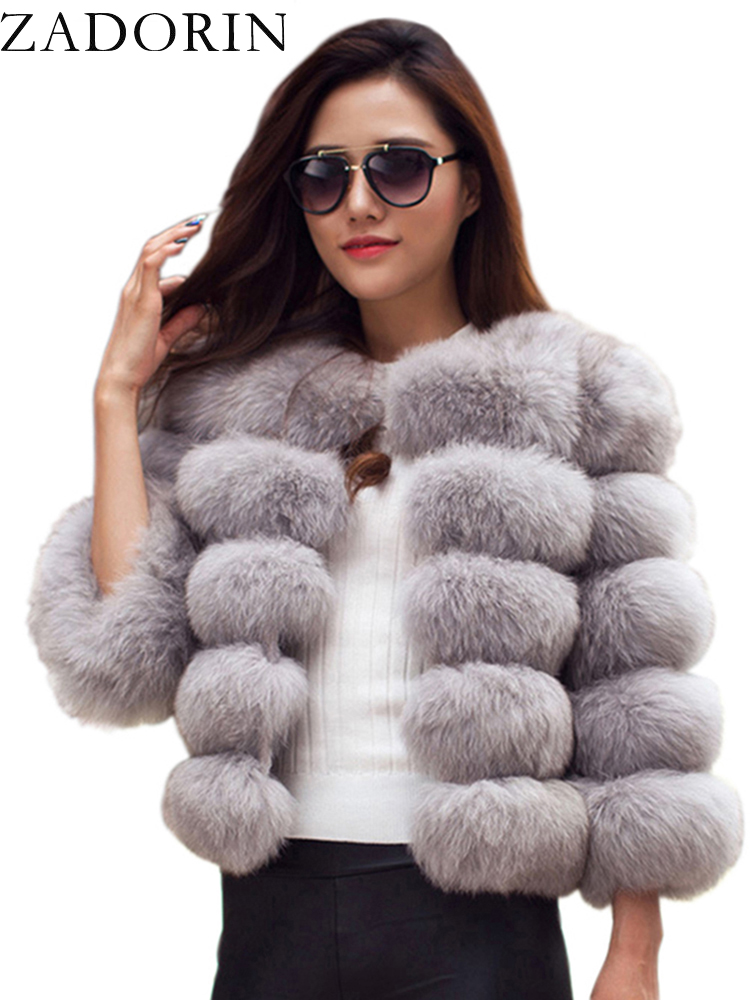 Zadorin S-6XL casaco de vison inverno preto branco casaco de pele do falso mulher elegante fofo jaqueta de pele do falso superior casacos de pele curtos roupas femininas