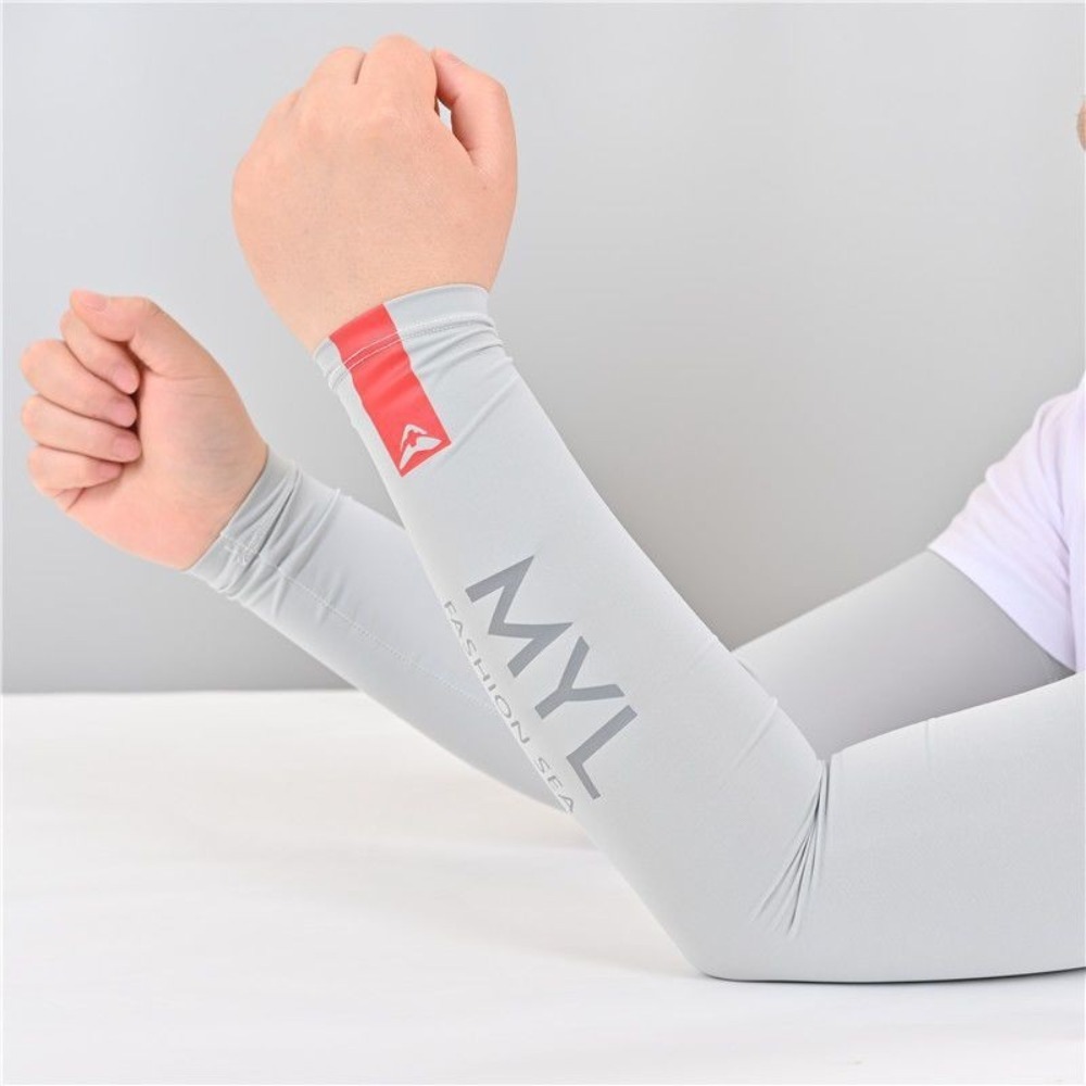 2026 1Pair Summer Arm Sleeves for Running Outdoor Cycling Driving Breathable Ice Silk Elastic Sun Protection Men Women Arm Cover