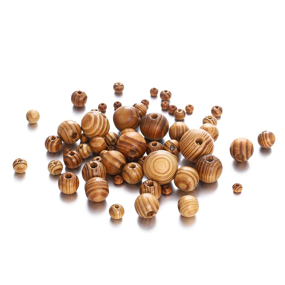 Natural de Madeira Redonda Maple Beads, Loose Spacer Bead para DIY Colar e Pulseira, Jóias Fazendo Acessórios, 6-23mm, 5-100Pcs