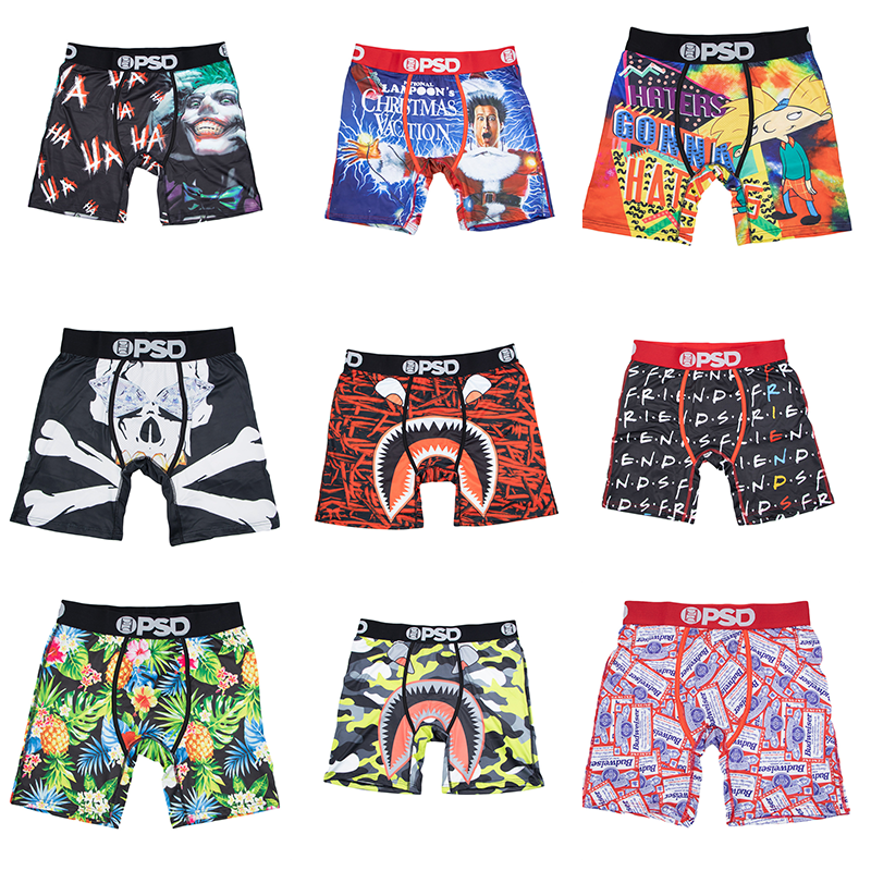 เซ็กซี่พิมพ์ผู้ชายชุดชั้นในนักมวย Cueca ชาย Panty ชุดชั้นในชายกางเกงกางเกง Boxershorts S-XXL