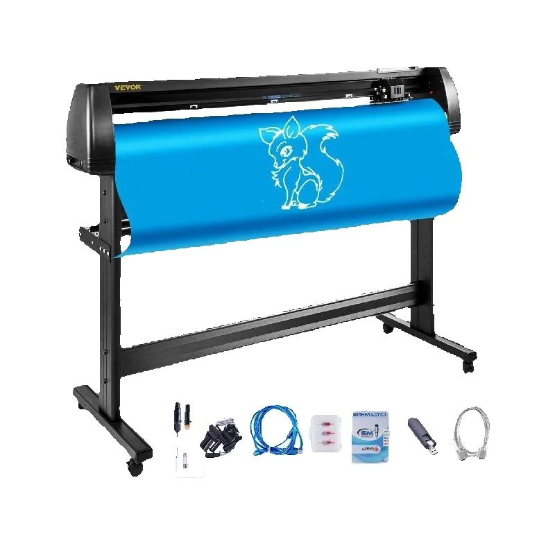 SucceBuy 53Inch Vinyl Cutter Plotter Machine 1350mm Vinyl Snijplotter Signmaster LCD Scherm voor DIY Reclame Label Maken