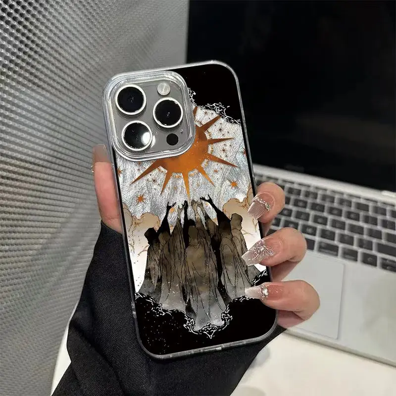 Чехол для телефона Punk Cool Angel Sun для iPhone 16 Pro Max 17 Pro Max 17Air 16E 15 14 13 12 11 Camlet Anti Drop Cover