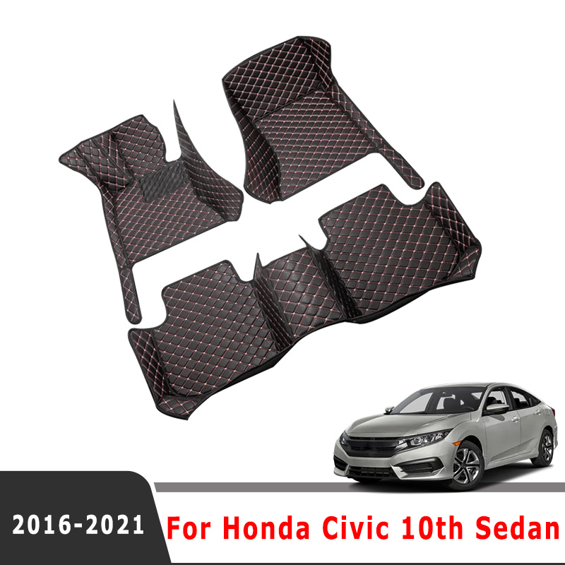 Автомобильные коврики, ковры в багажник для Honda Civic 10 2021 2020 2019 2018 2017 2016, автомобильные аксессуары для интерьера, автомобильные транспортные средства