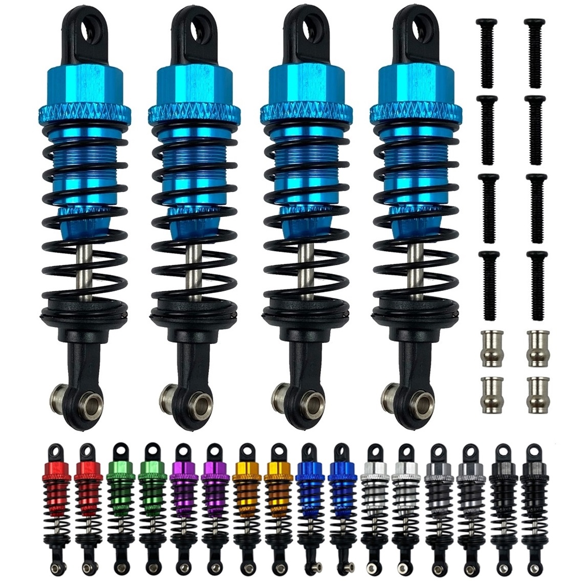 Amortisseur à huile en métal Wltoys A959 A959-B 184011 A949 A969 A979 K929 pour voitures RC 1/18 - Pièces et accessoires de mise à niveau