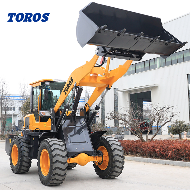 Customized Hydraulic Mini Wheel Loader With Euro Quick 1 Ton 2 Ton 3 Ton 4 Ton 5 Ton 4 Wheel Front End Loader Buckets
