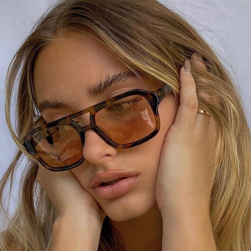 Vintage carré lunettes De soleil femme mode rétro lunettes De soleil femme bonbons couleurs miroir lunettes marque concepteur Oculos De Sol