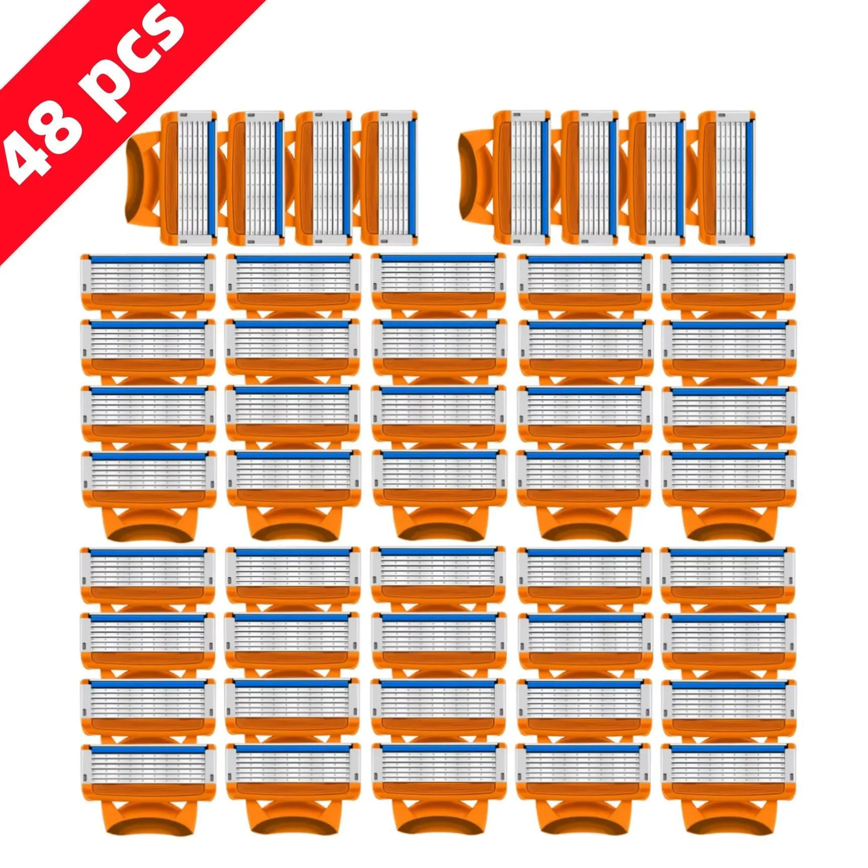 Rasoir pour hommes 5 couches rasoir pour hommes Fusion Pro Power rasage rasoir mâle visage barbe tondeuse à cheveux 5 couches lames de remplacement