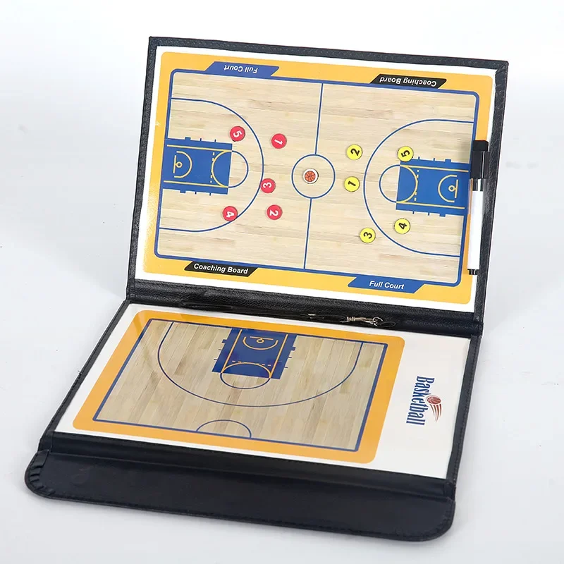 Magnetic Basketball Tactical Board Folding Tactical Basketball Coach Board Portable Competition Game Training Magnet Clipboard