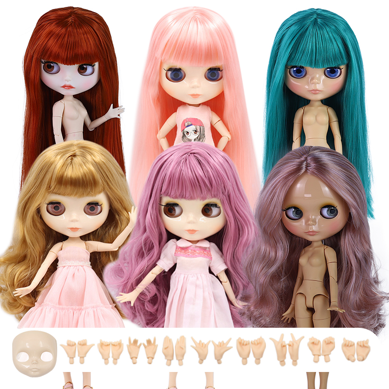 ICY DBS Blyth Doll Joint Body 30CM BJD Toy Белое блестящее лицо и матовое лицо с дополнительными руками AB и панелью 1/6 Модная кукла DIY