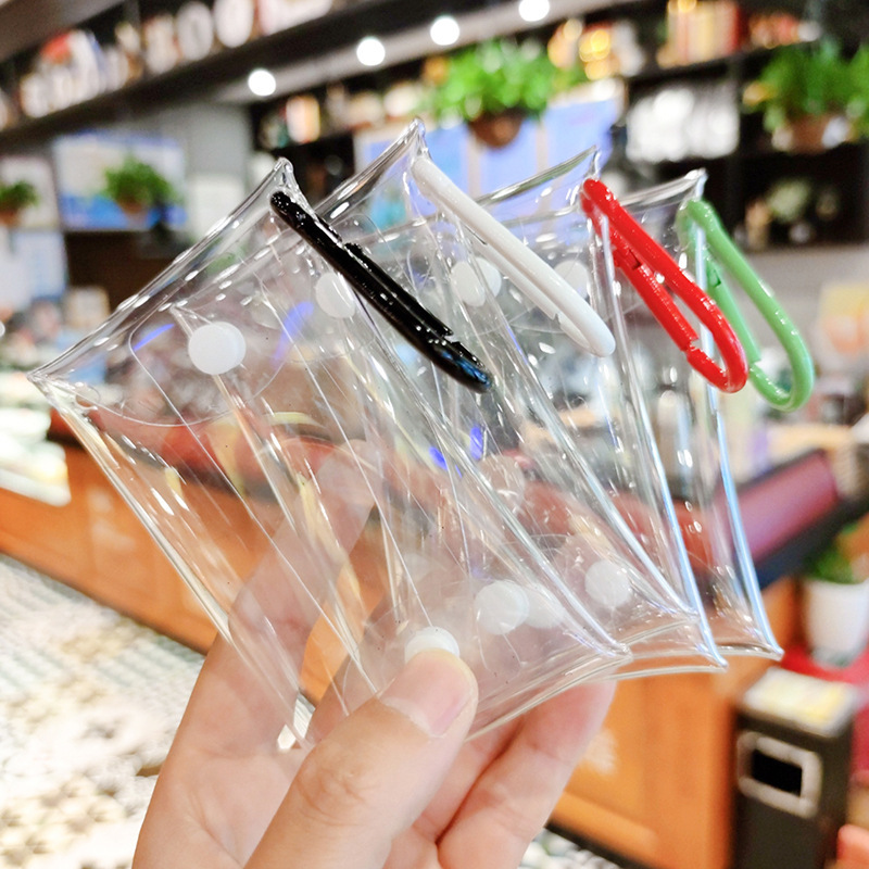 Monedero pequeño para mujeres y niñas, Mini monederos transparentes para llaves, lápiz labial, auriculares, bolsas de almacenamiento transparentes