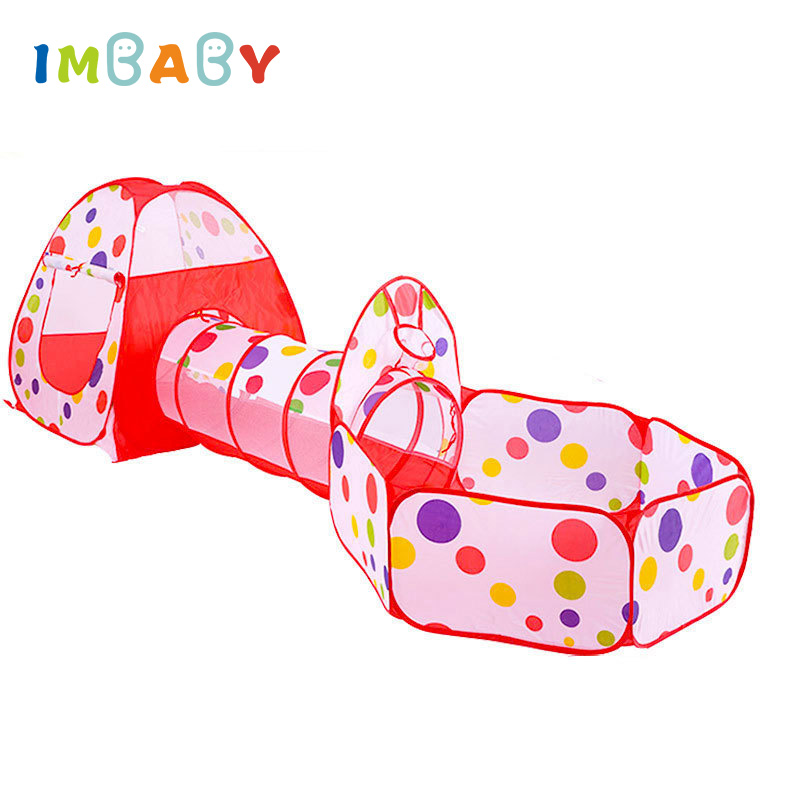 IMBABY 3 en 1 bolas para niños, juguetes para piscina, tienda de campaña, túnel para gatear, parque infantil plegable para bebés, tienda para niños, piscina de bolas, parque infantil para bebés