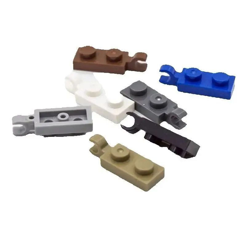 10 PZ 63868 42923 Piastra Speciale 1x2 con Manici Blocco Sottile Moc Colore Accessori Compatibile con Mattone Giocattolo Per Bambini FAI DA TE