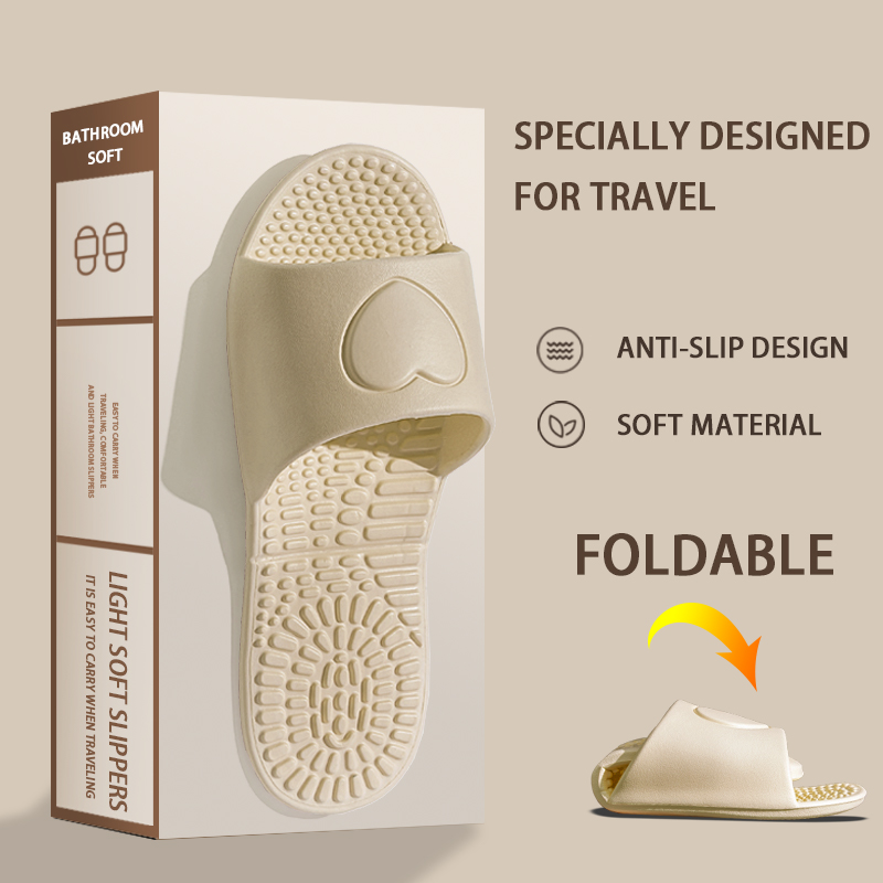 Sommer Frauen Faltbare Hausschuhe Erwachsene Tragbare Reise Reise Sandalen Paare Indoor Weiche Rutschen Männer Nicht-slip EVA Hause Schuhe