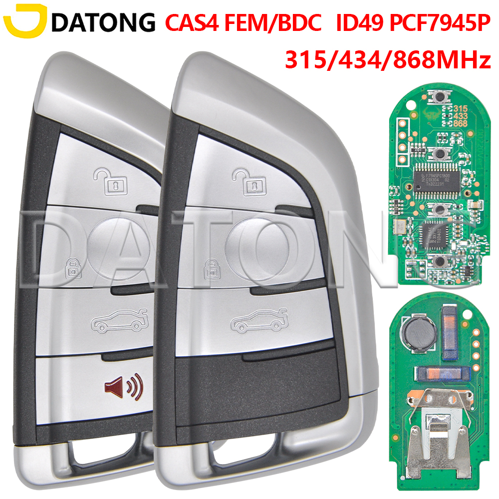 Datong World clé à distance de voiture pour BMW 1 3 5 7 série X1 X3 X5 X6 X7 F CAS4 CAS4 + FEM 2011-2017 PCF7945 remplacer la clé de voiture sans clé Go