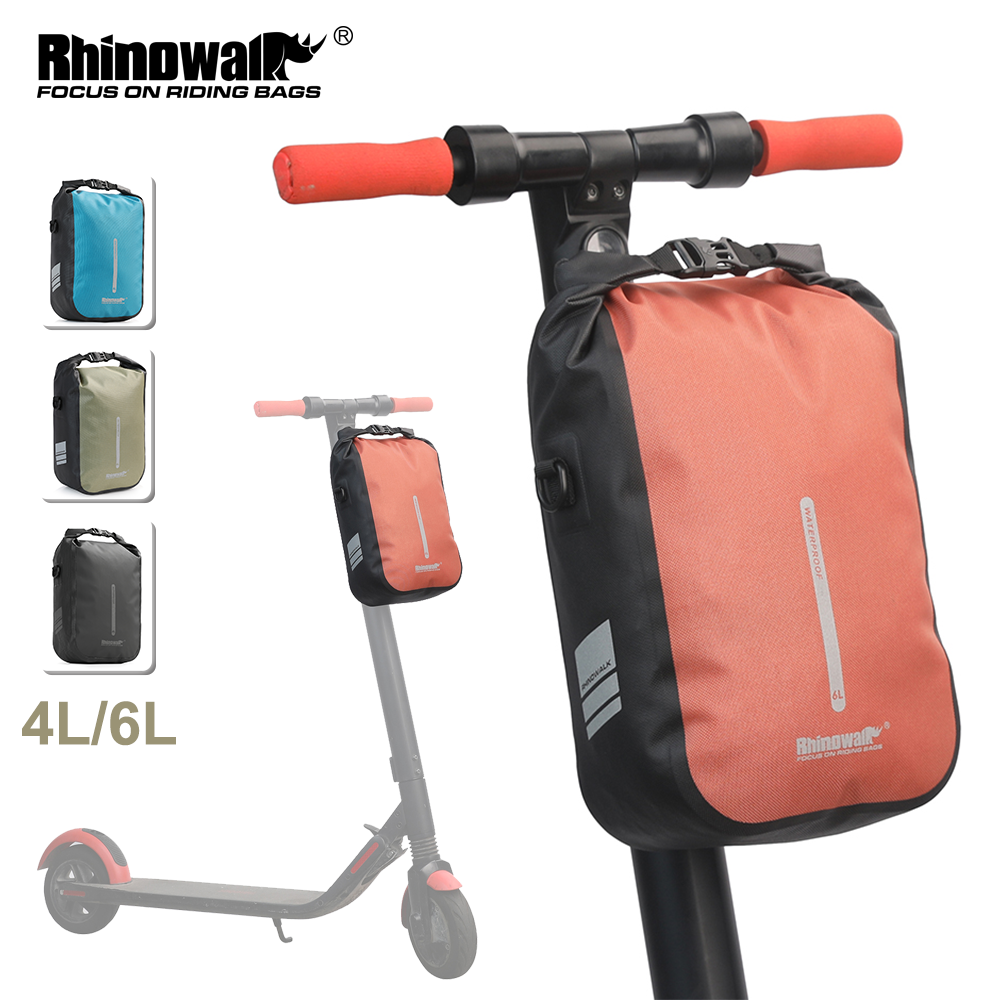 Rhinowalk 4L 6L skuter elektryczny torba 100% wodoodporna Sport skuter rower Quick Release przedni widelec torba akcesoria dla Xiaomi
