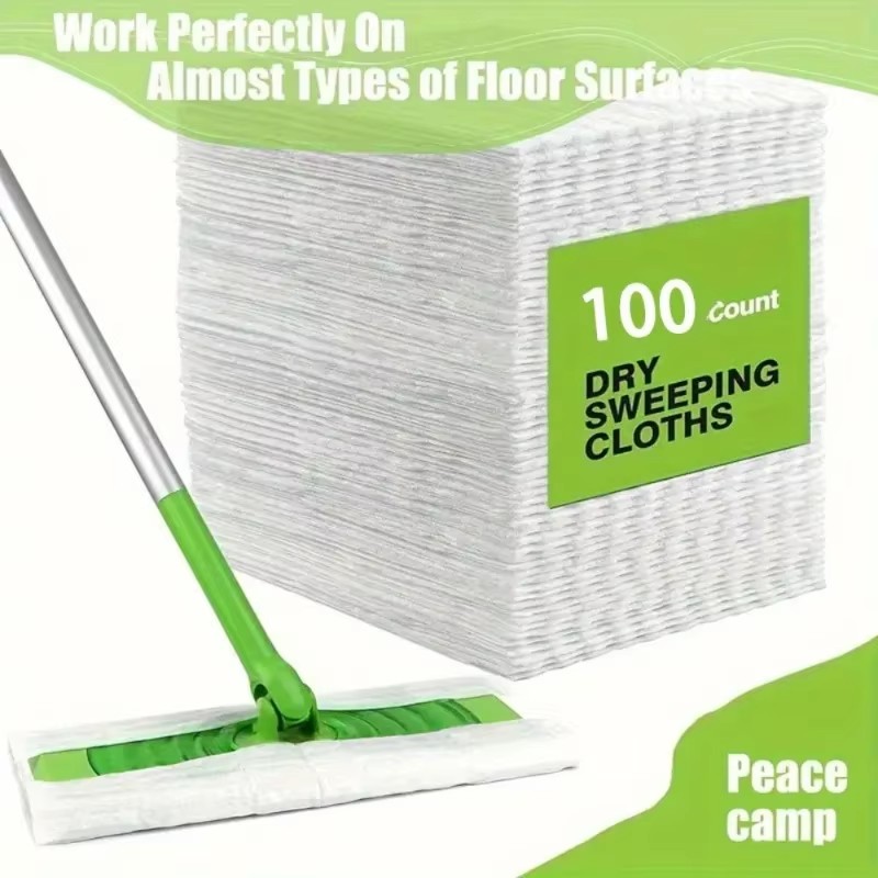 30/200 PCS กระดาษกําจัดฝุ่นทิ้งผ้ากําจัดฝุ่นในครัวเรือนไฟฟ้าสถิต Mop Pad ชั้นกระเบื้องอุปกรณ์ทําความสะอาด