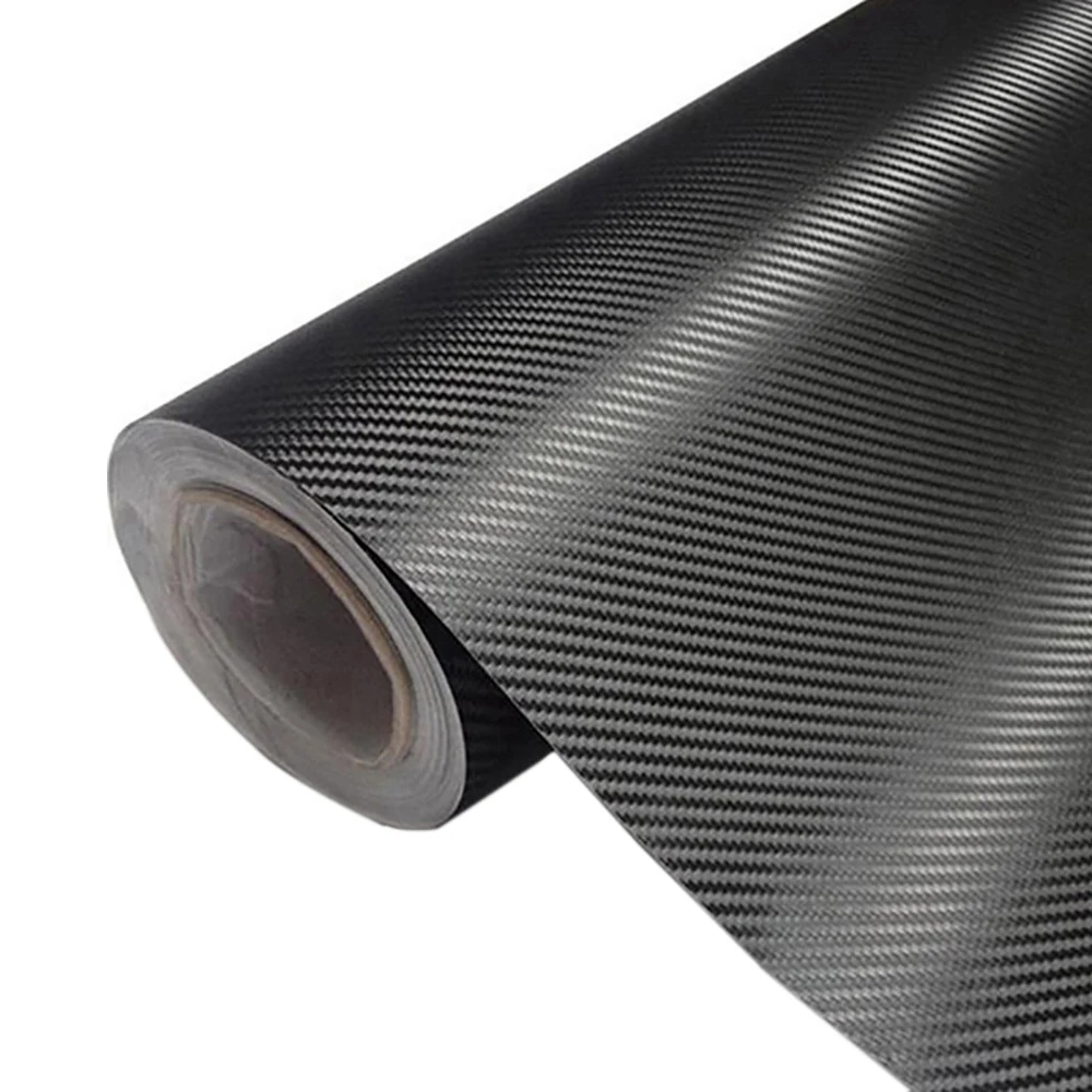30cm x 127cm 3D fibra de carbono vinilo revestimiento para coche rollo de película pegatinas y calcomanías para coche accesorios de estilo para motocicleta automóviles