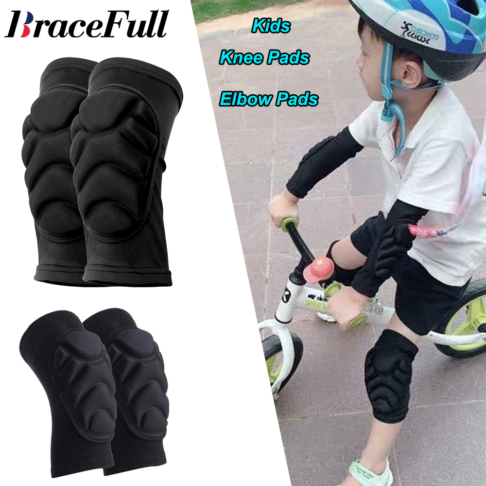 1 par de rodilleras y coderas para niños, equipo de protección suave para niños pequeños, rodillera protectora deportiva, patín, fútbol, voleibol, ciclismo