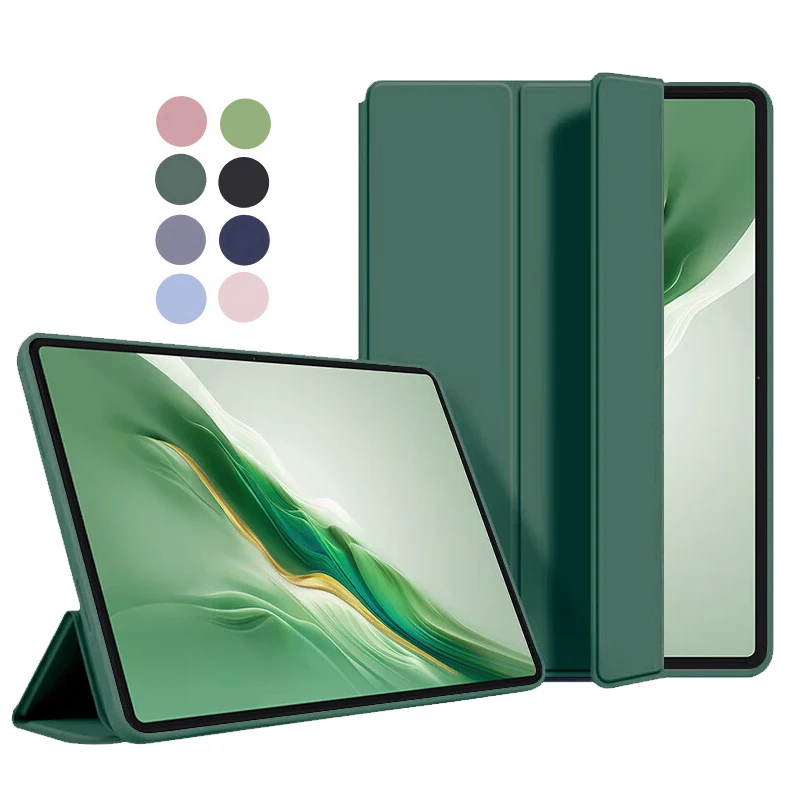 Para Honor MagicPad 2 funda de 12,3 pulgadas de cuero PU con soporte abatible funda trasera suave de TPU para Honor MagicPad 2 MagicPad2 12,3 funda para tableta