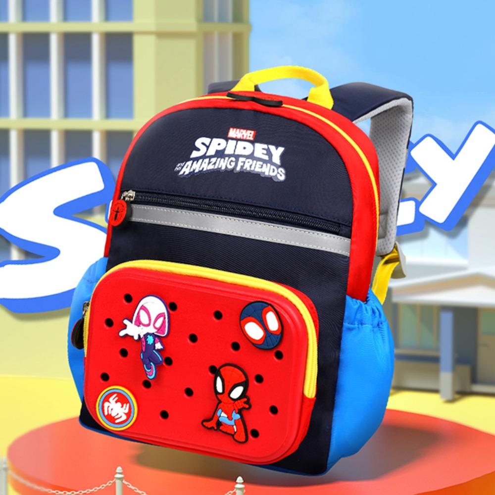 Disney Marvel Lotso Spider-Man Schult asche 3-6 Jahre alt atmungsaktive leichte Cartoon DIY Knopf Abzeichen Rucksäcke Festival Geschenk
