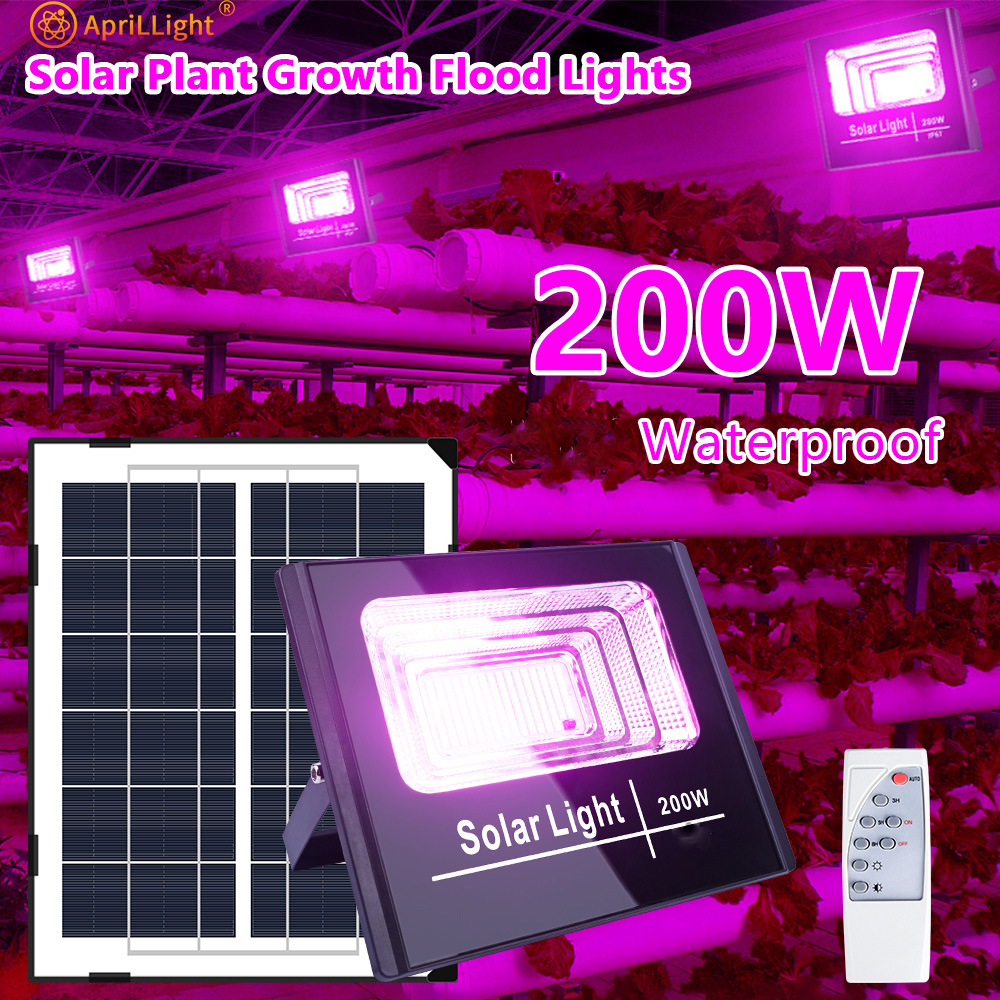 植物ライト 200 ワット Led ソーラー成長ライト IP67 フィトランプフルスペクトル電球水耕ランプ温室花種子成長テント