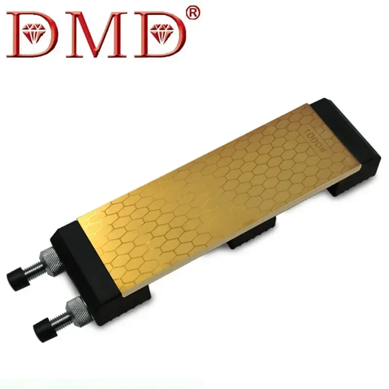 DMD Titanium Diamant Slijpsteen Dubbelzijdig 400 en 1000 Grits Met Maat 200*70*8mm Mes Slijpsteen met Houder