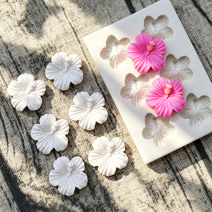 Mini rosa camélia margarida flor silicone sugarcraft molde biscoito cupcake chocolate cozimento molde fondant ferramentas de decoração do bolo