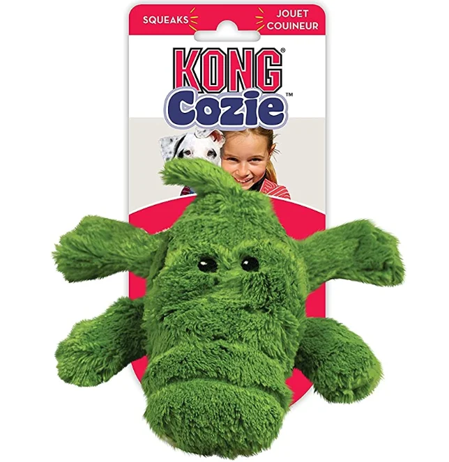 KONG Cozie Ali aligator i zabawna małpa zabawka dla psa